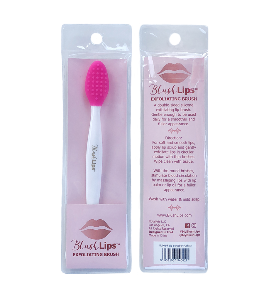 Fuchsia Exfoliating Lip Brush | BlushLips